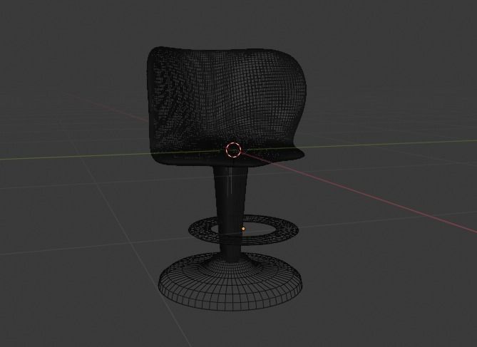 Bar stool 3D model_6