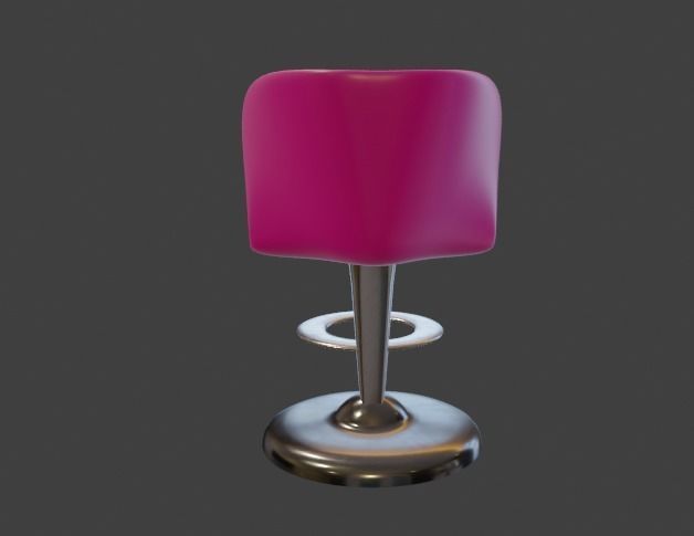 Bar stool 3D model_5