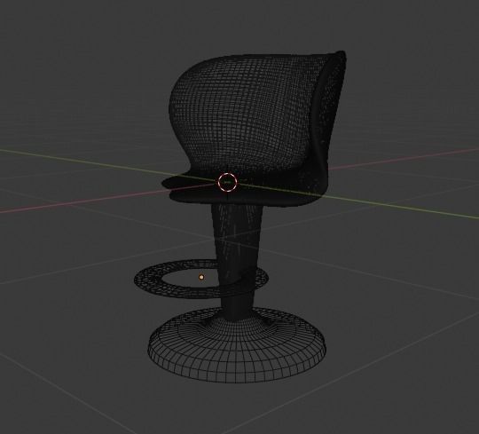 Bar stool 3D model_7