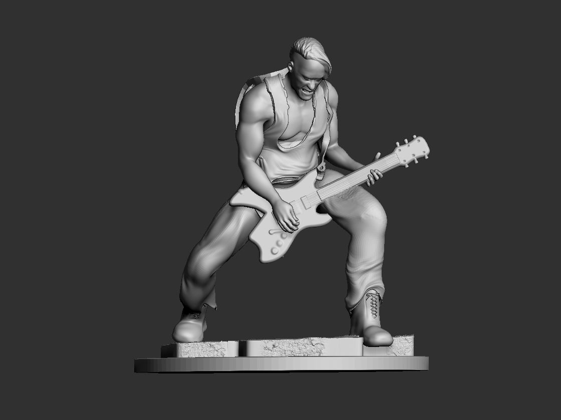 Rammsteins Richard Kruspe Sculpture 3D print model_5