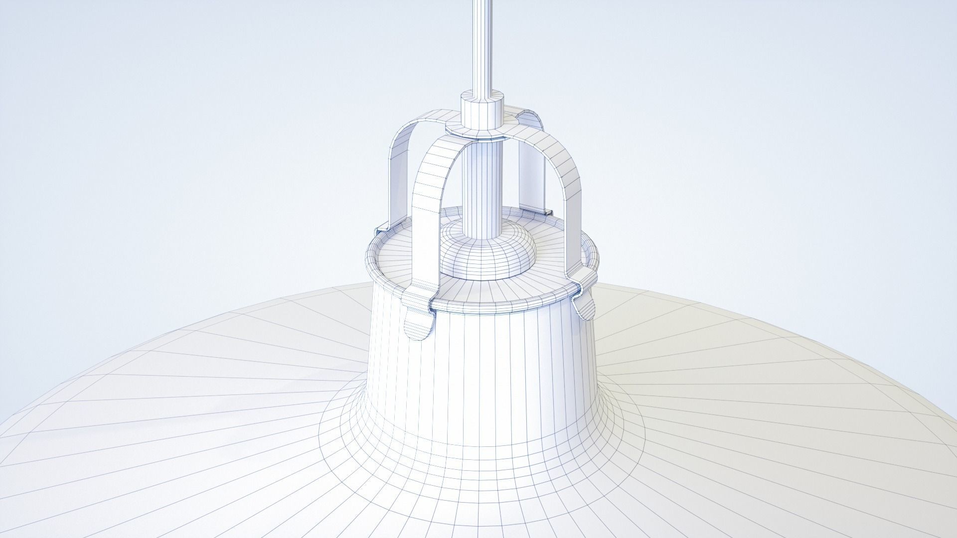 Pendant Light With Three Different Color Options Low-poly 3D model_4