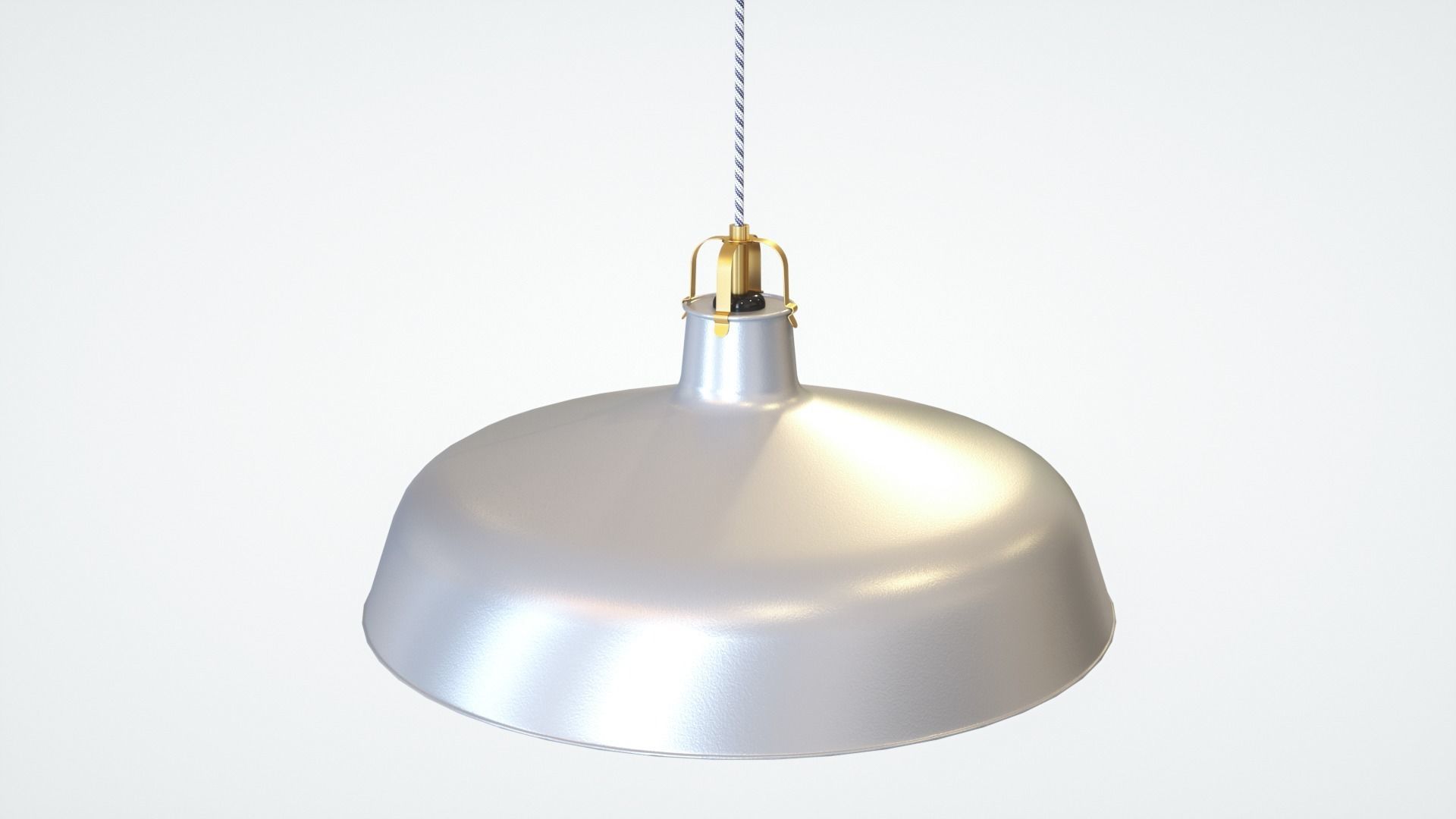 Pendant Light With Three Different Color Options Low-poly 3D model_8