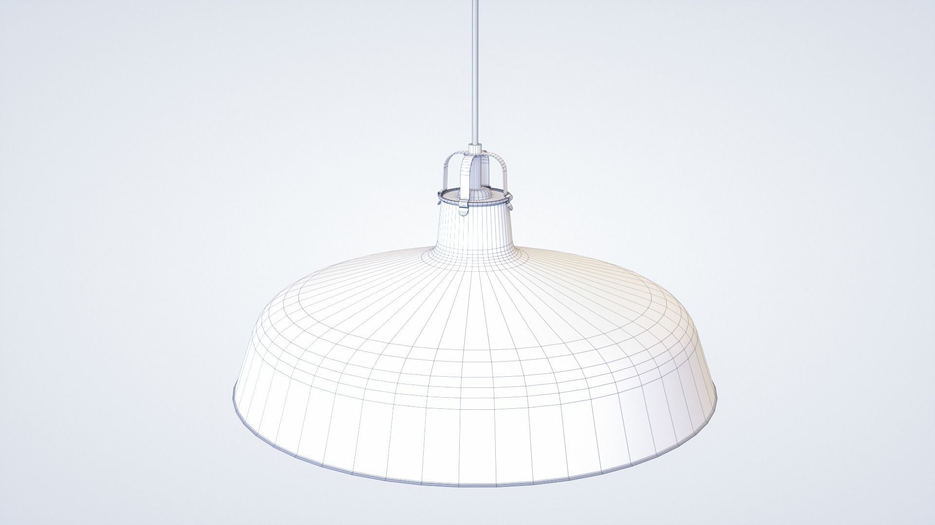Pendant Light With Three Different Color Options Low-poly 3D model_9