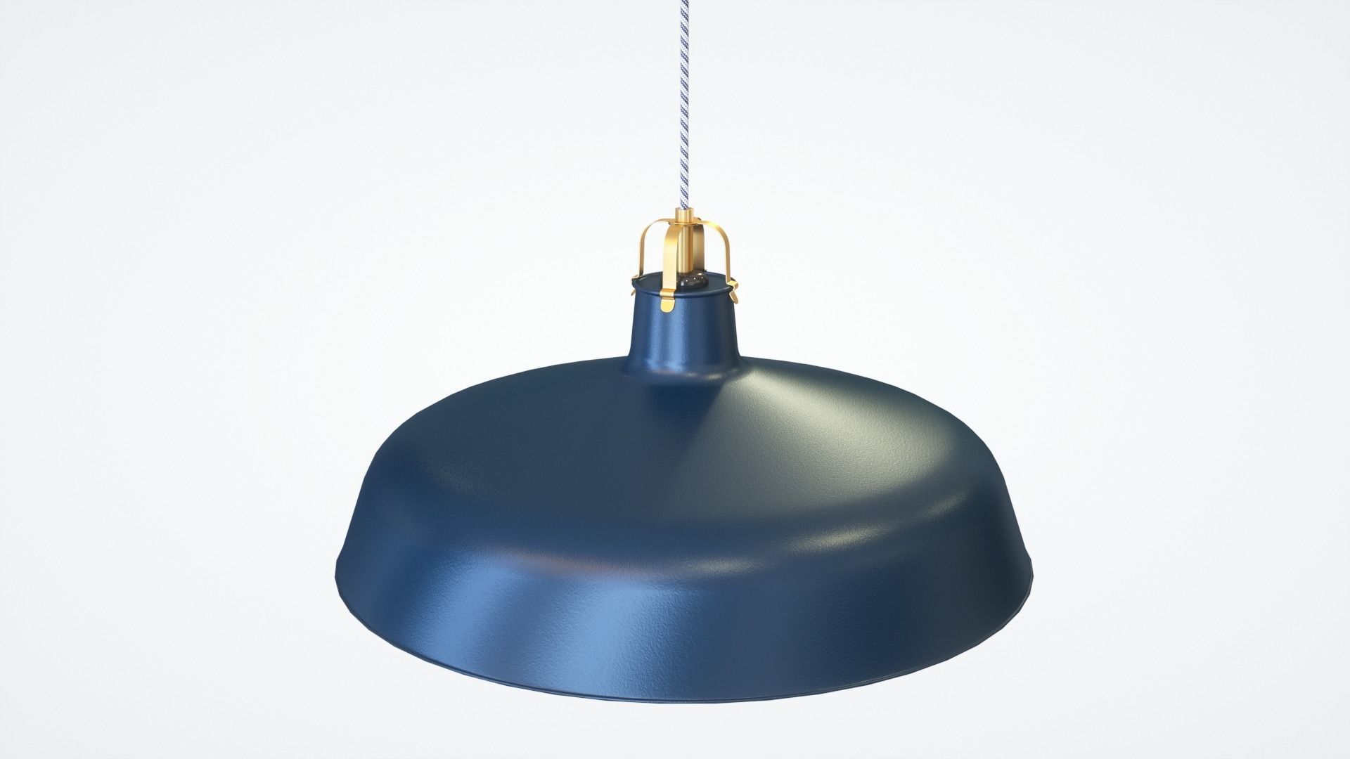 Pendant Light With Three Different Color Options Low-poly 3D model_7