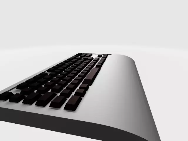 Teclado computer keyboard 3D print model