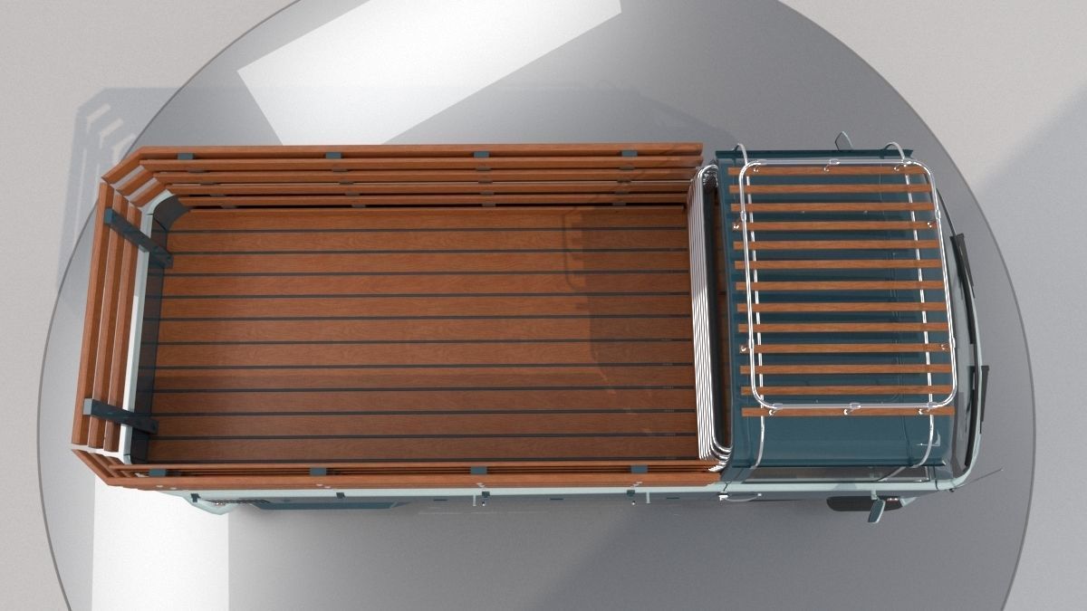 Volkswagen T2 Combi - Kombi 1970 pick-up 3D model_3