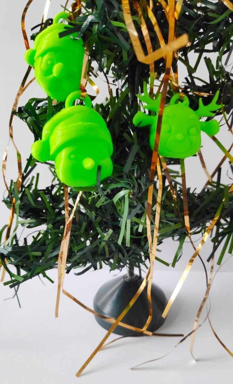 A cute Christmas Ornaments kit to decorate and play 3D print model_8