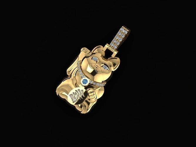 lucky cat 3D print model