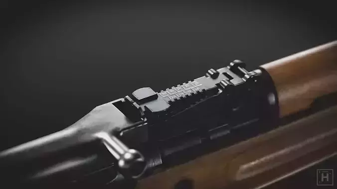 Papovka SKS Low-poly 3D model