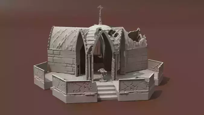 Ruina Gotica para Warhammer40k 3D print model
