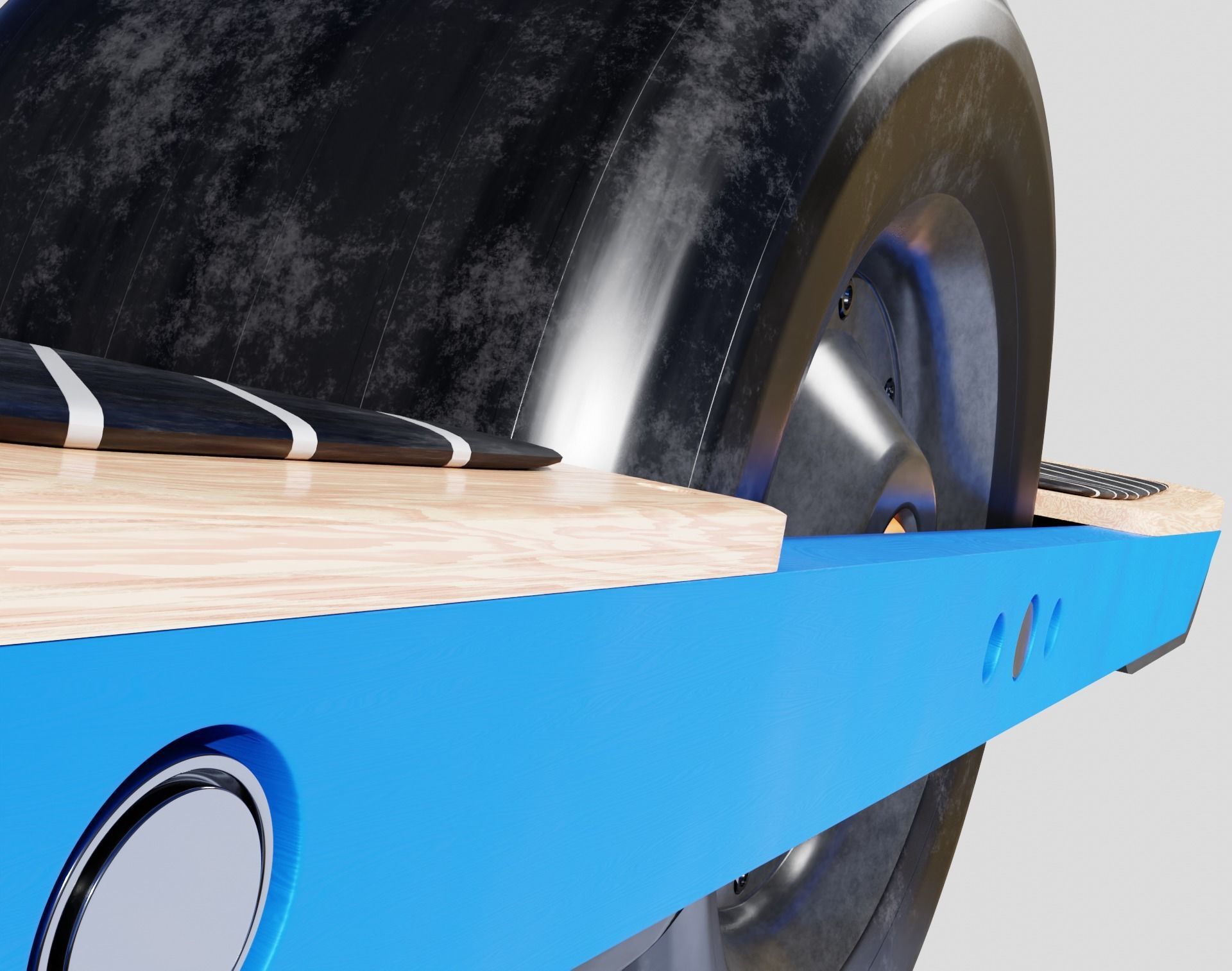 One Wheel Low-poly 3D model_5