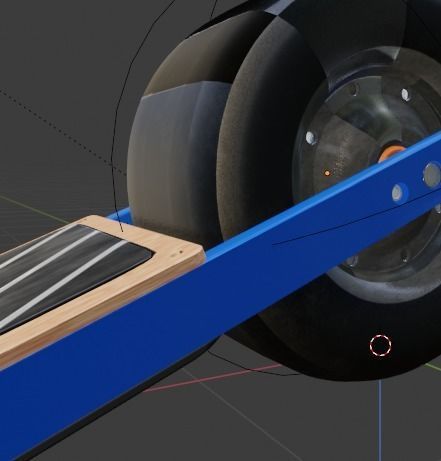 One Wheel Low-poly 3D model_12
