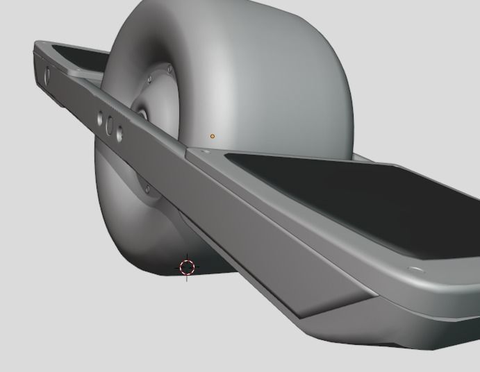 One Wheel Low-poly 3D model_10