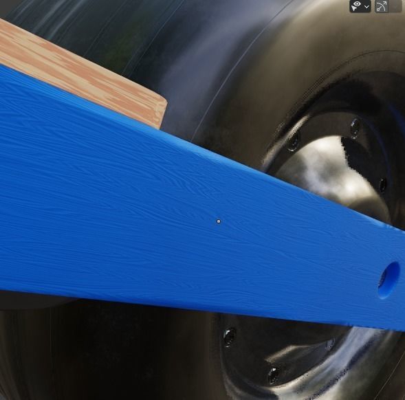 One Wheel Low-poly 3D model_9