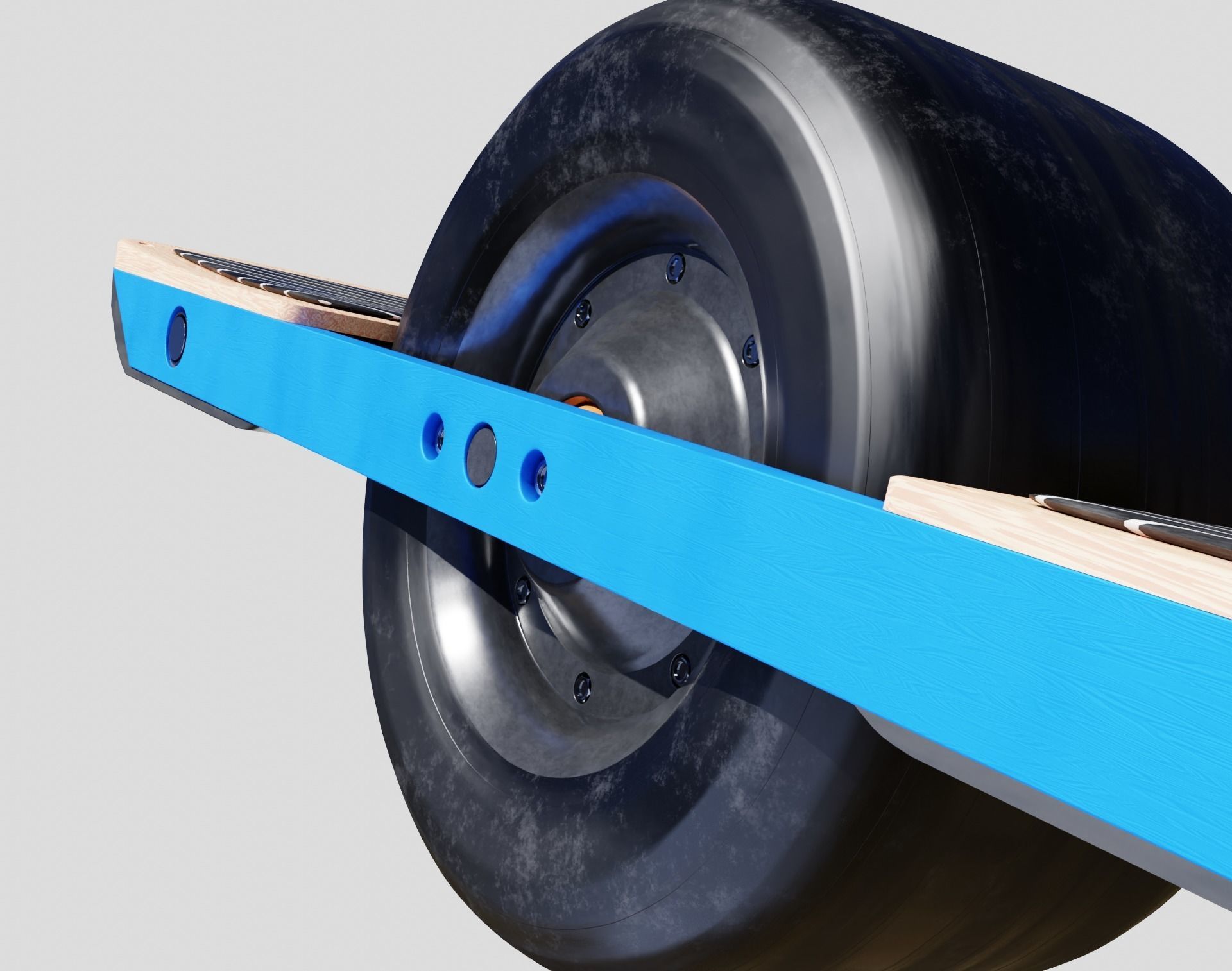 One Wheel Low-poly 3D model_6