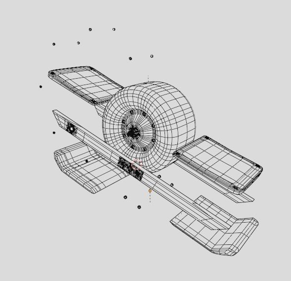 One Wheel Low-poly 3D model_11