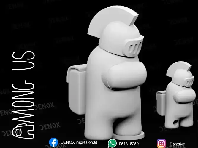 Amoung Us character and keychain