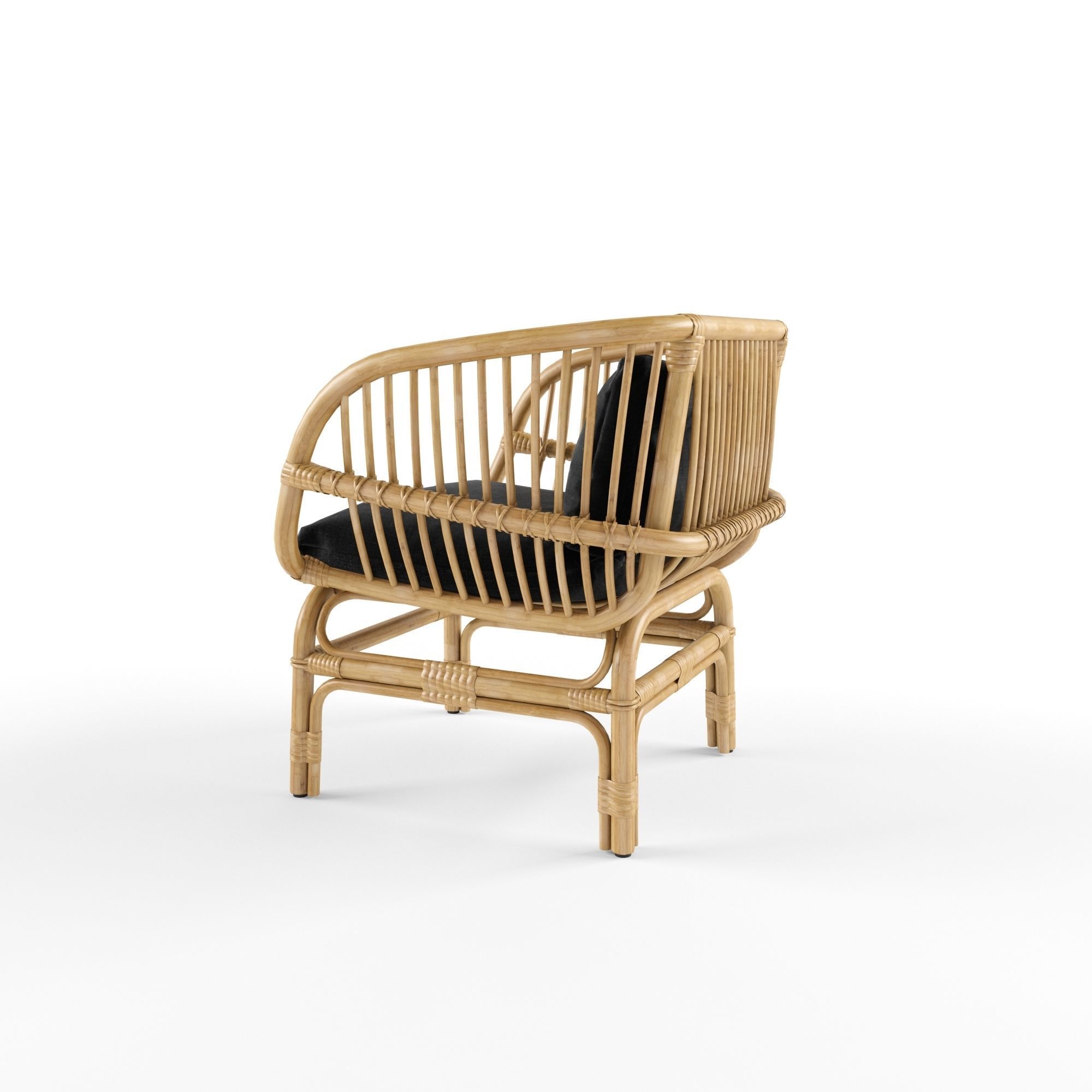 Nordal Lounge Chair Natural Rattan 3D model CGTrader