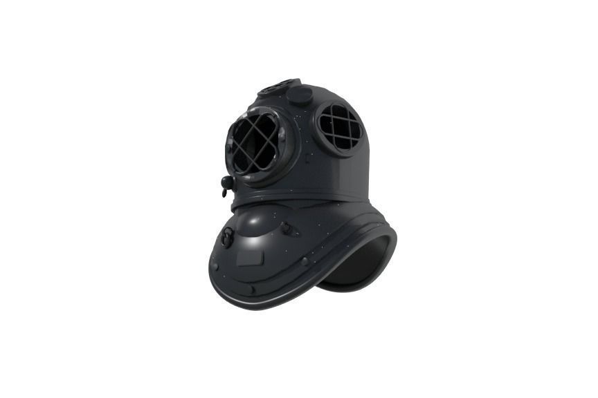 Diving Helmet 3D model_1