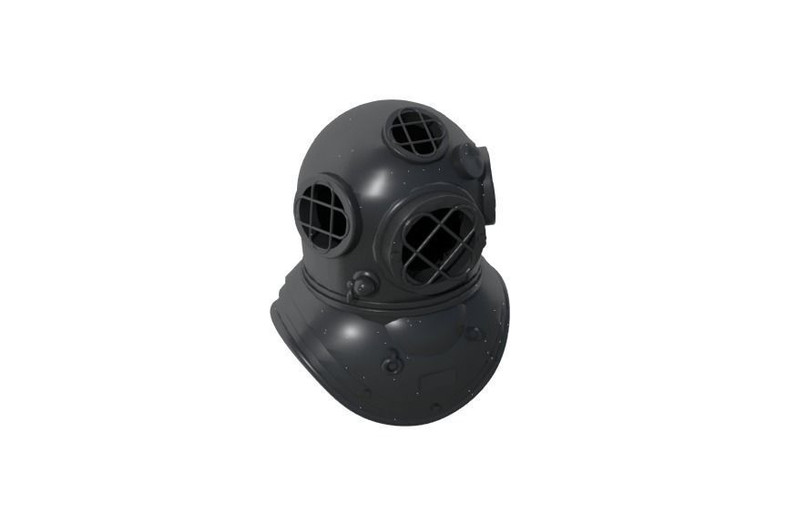 Diving Helmet 3D model_2