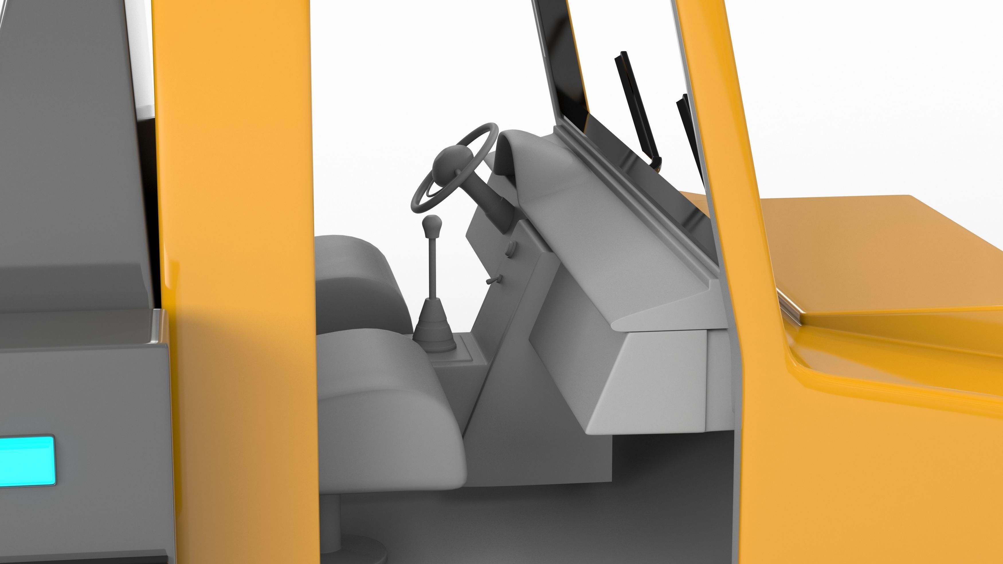 Tow Truck Low-poly 3D model_14