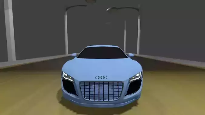 audi model car road