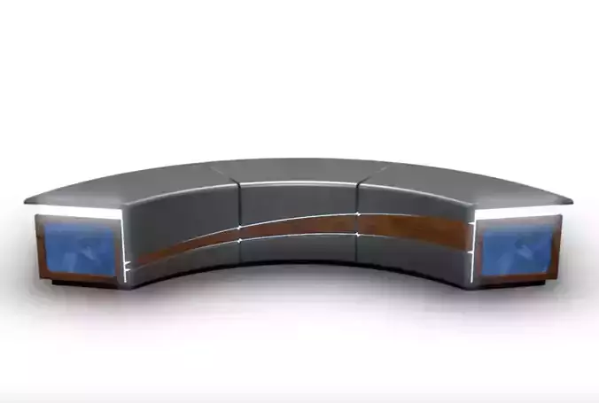 Virtual TV Studio News Desk 4