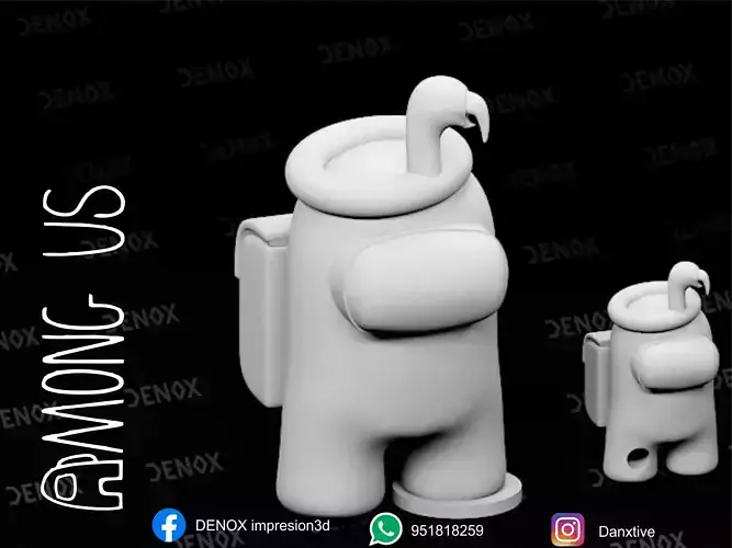 Amoung Us character and keychain