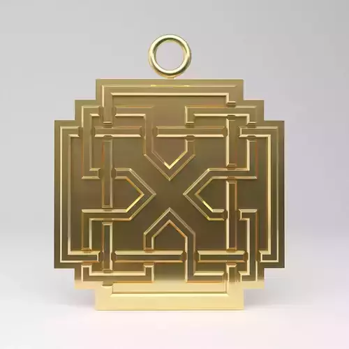 Celtic square pendant