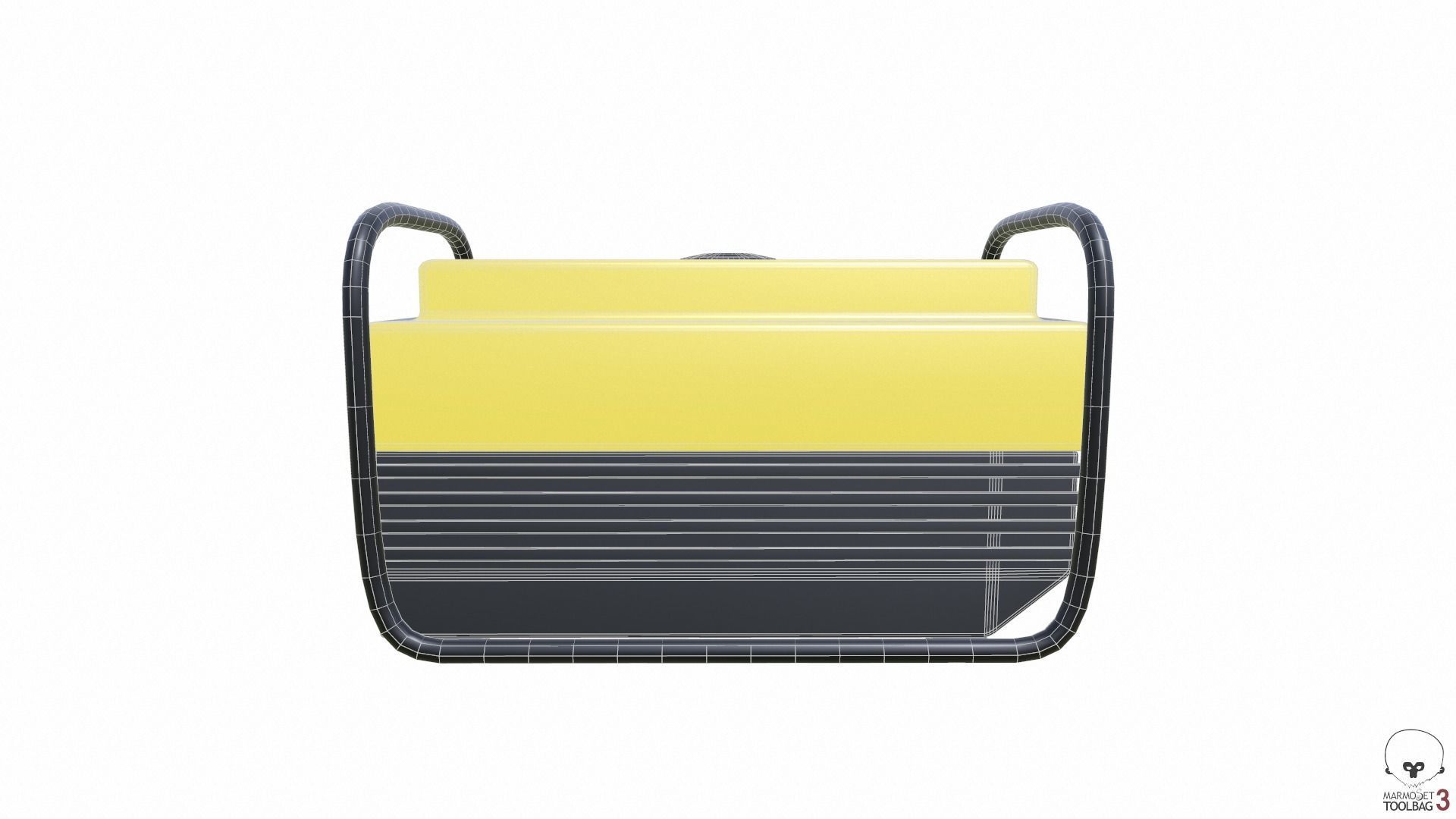 Portable Generator Low-poly 3D model_13