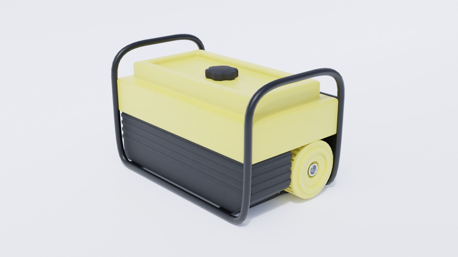 Portable Generator Low-poly 3D model_7