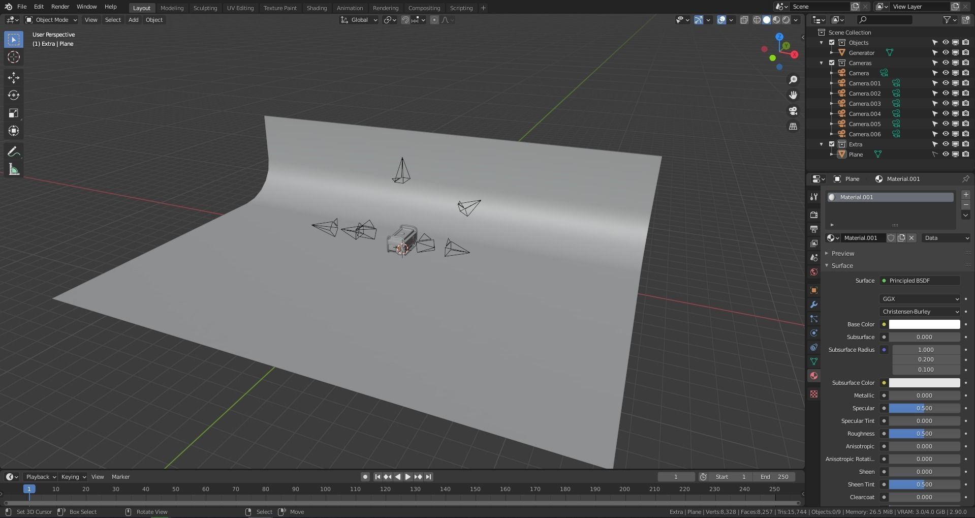Portable Generator Low-poly 3D model_18