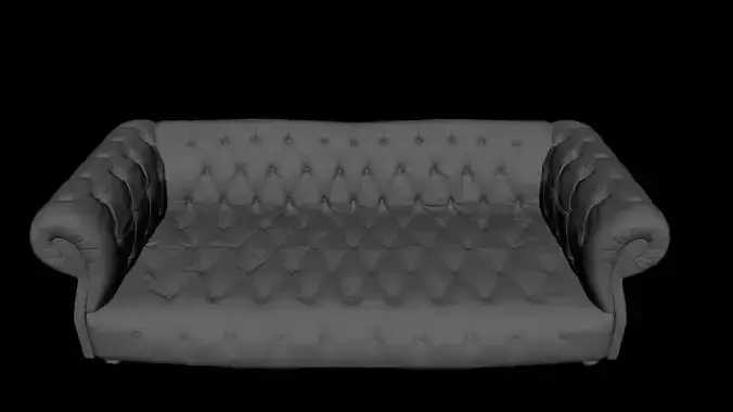 LEATHER SOFA WITH TUFTS