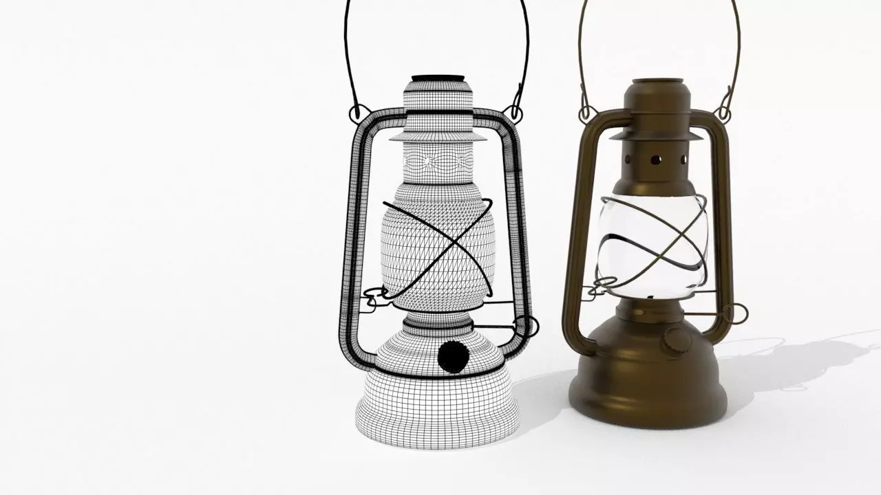 Lantern old 3D model