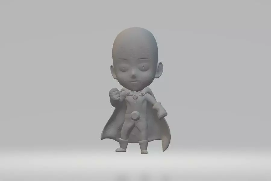 CHIBI SAITAMA - ONE PUNCH 3D print model