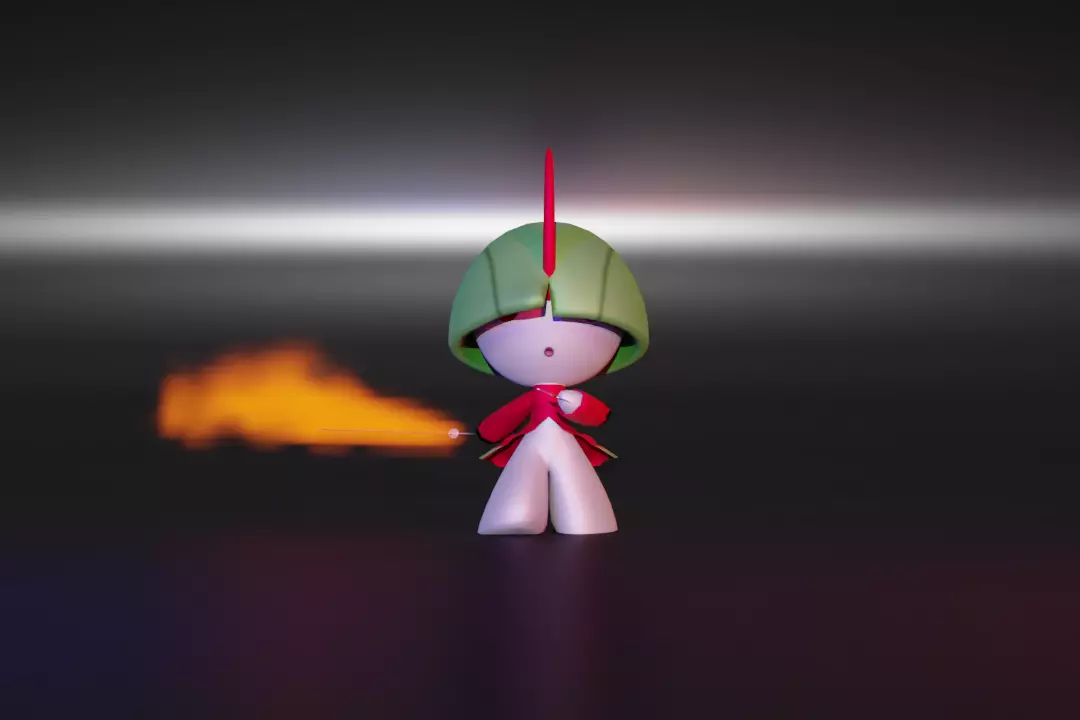 Modification Pokemon Ralts Free 3D model