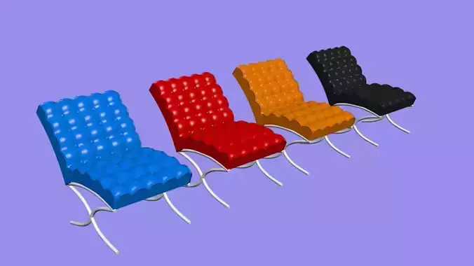 Chair set of colorful chairs