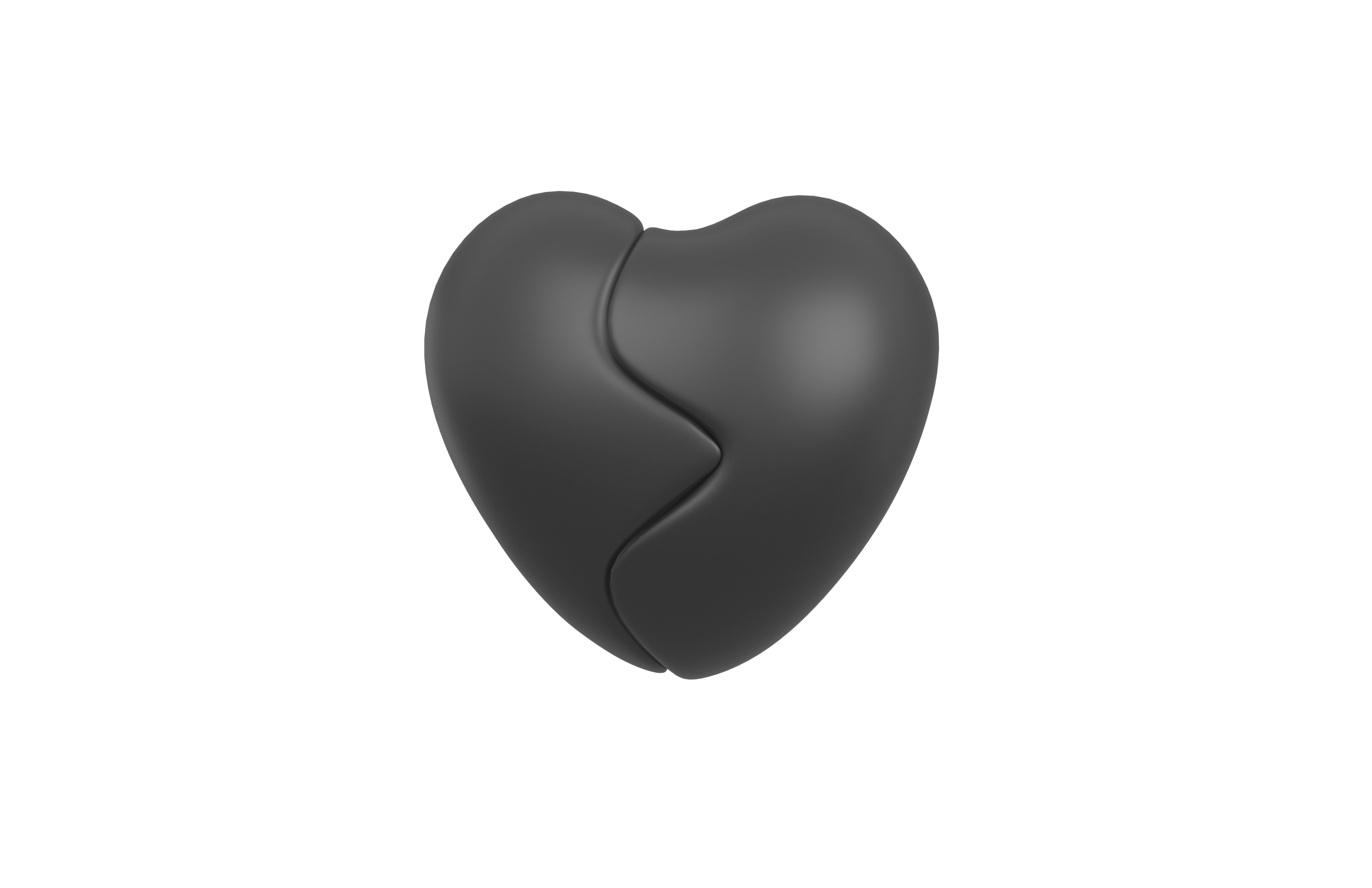 Broken Heart v1 002 Low-poly 3D model_3