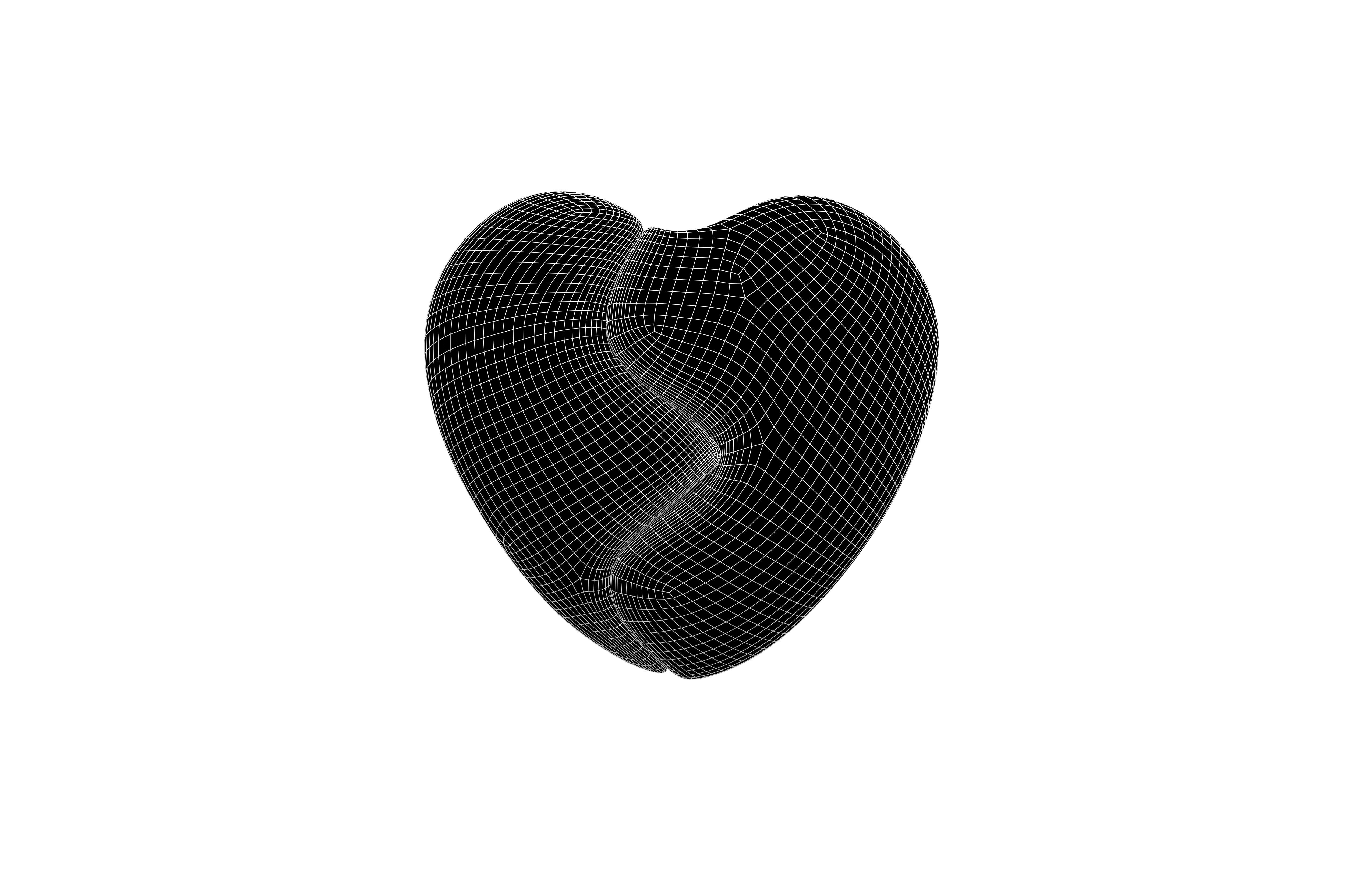 Broken Heart v1 011 Low-poly 3D model_5
