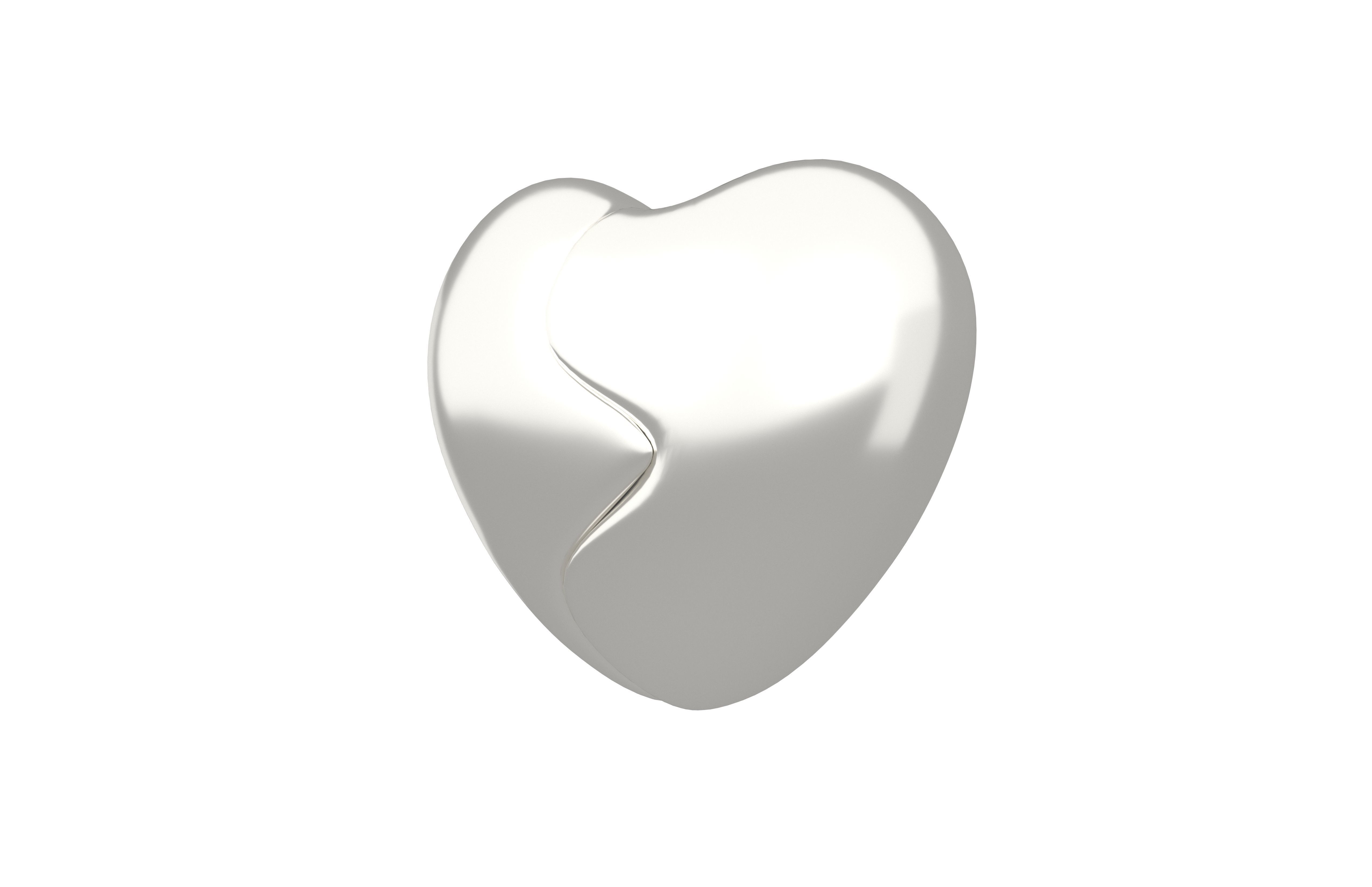 Broken Heart v1 011 Low-poly 3D model_2