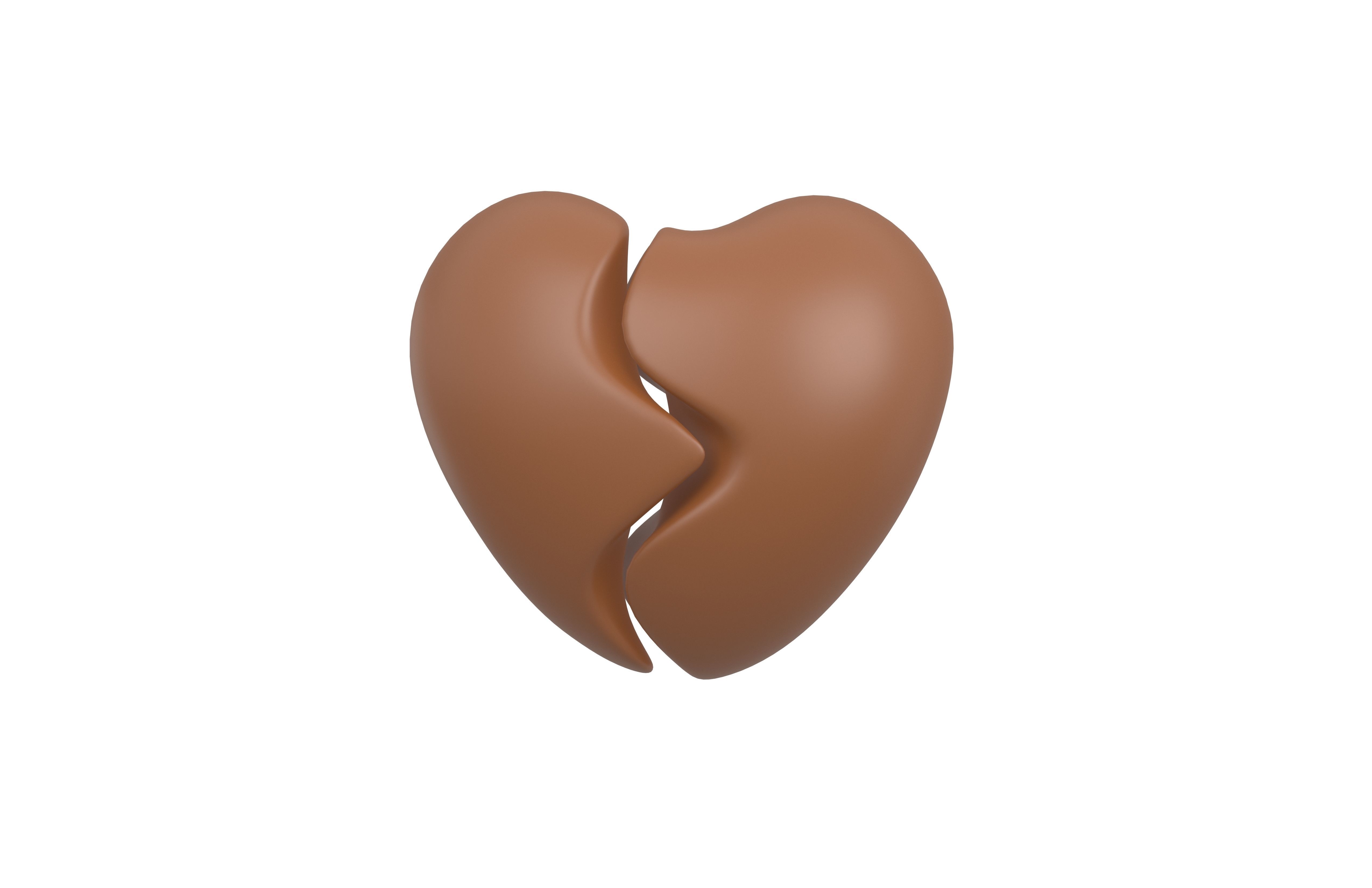 Broken Heart v2 005 Low-poly 3D model_1