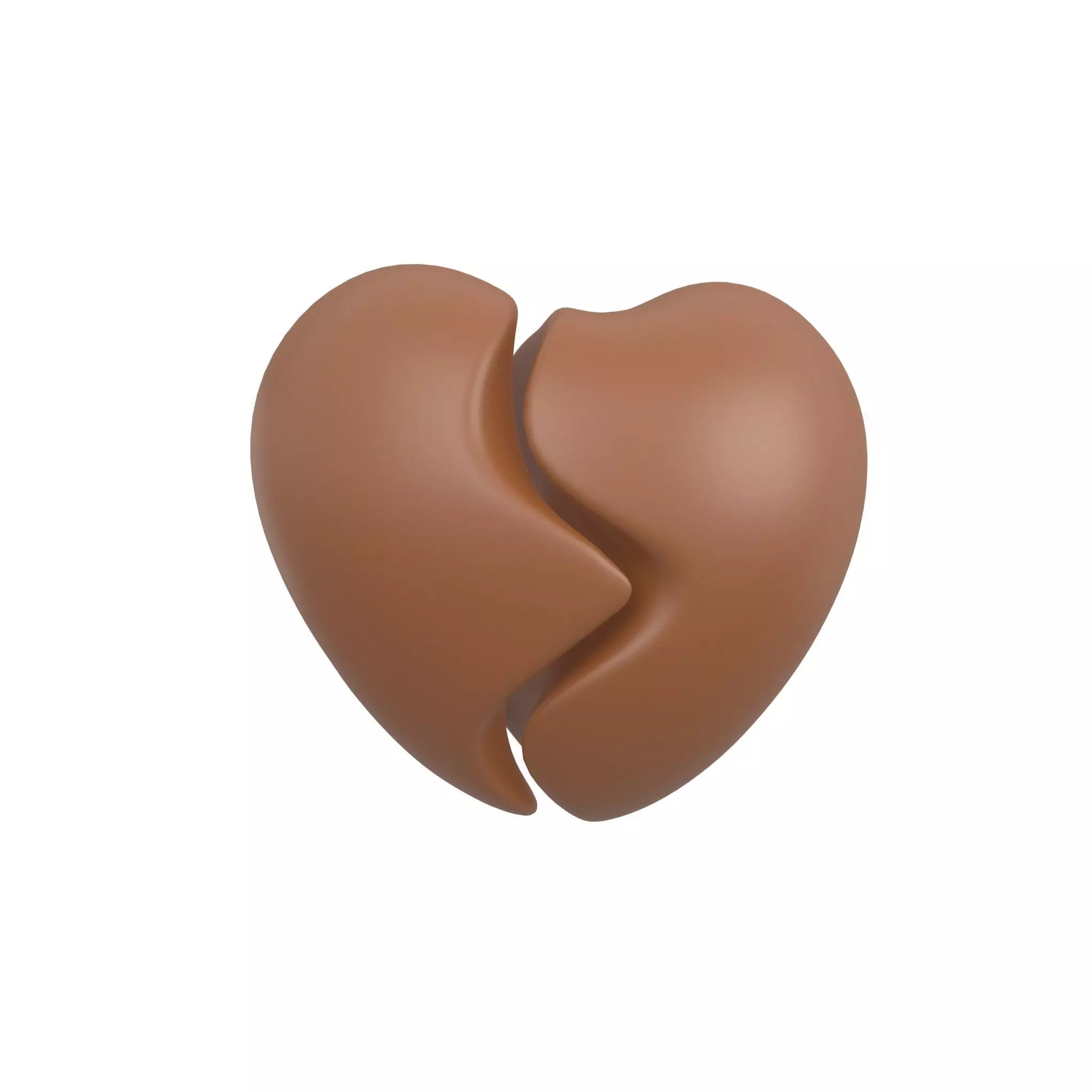 Broken Heart v2 005 Low-poly 3D model_0