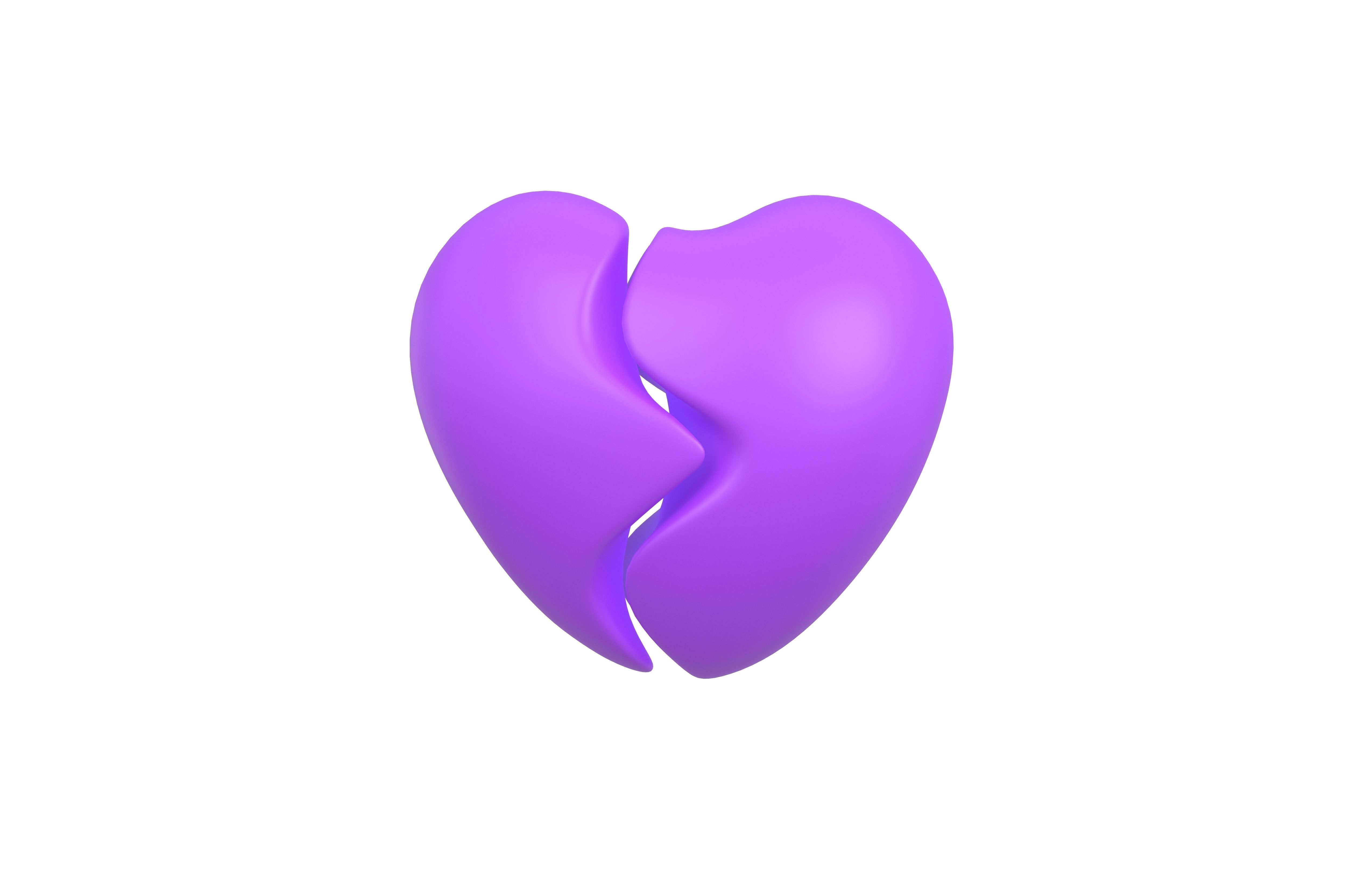 Broken Heart v2 008 Low-poly 3D model_2