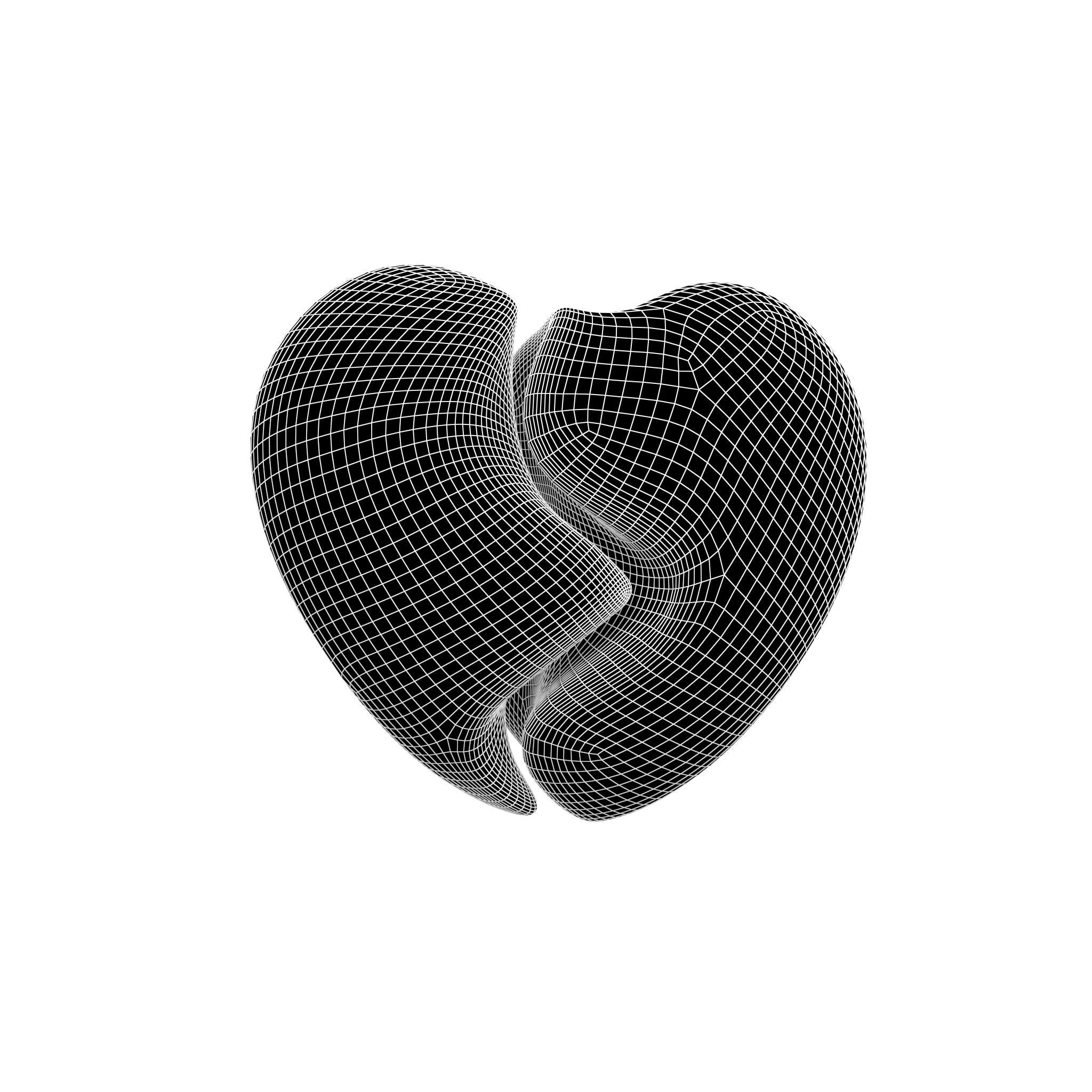 Broken Heart v2 011 Low-poly 3D model_5