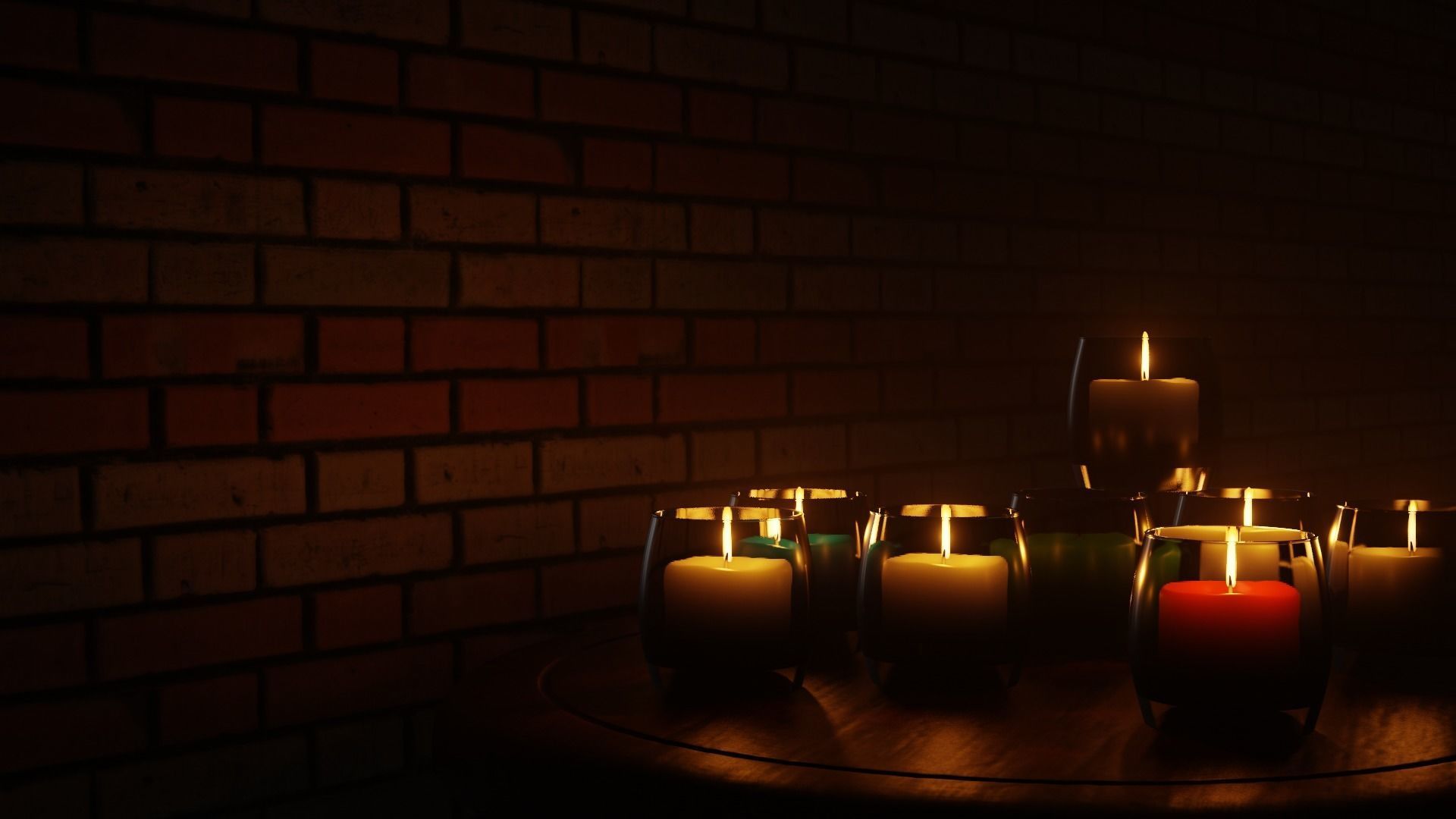 3D Candle Chandelier Free 3D model_6