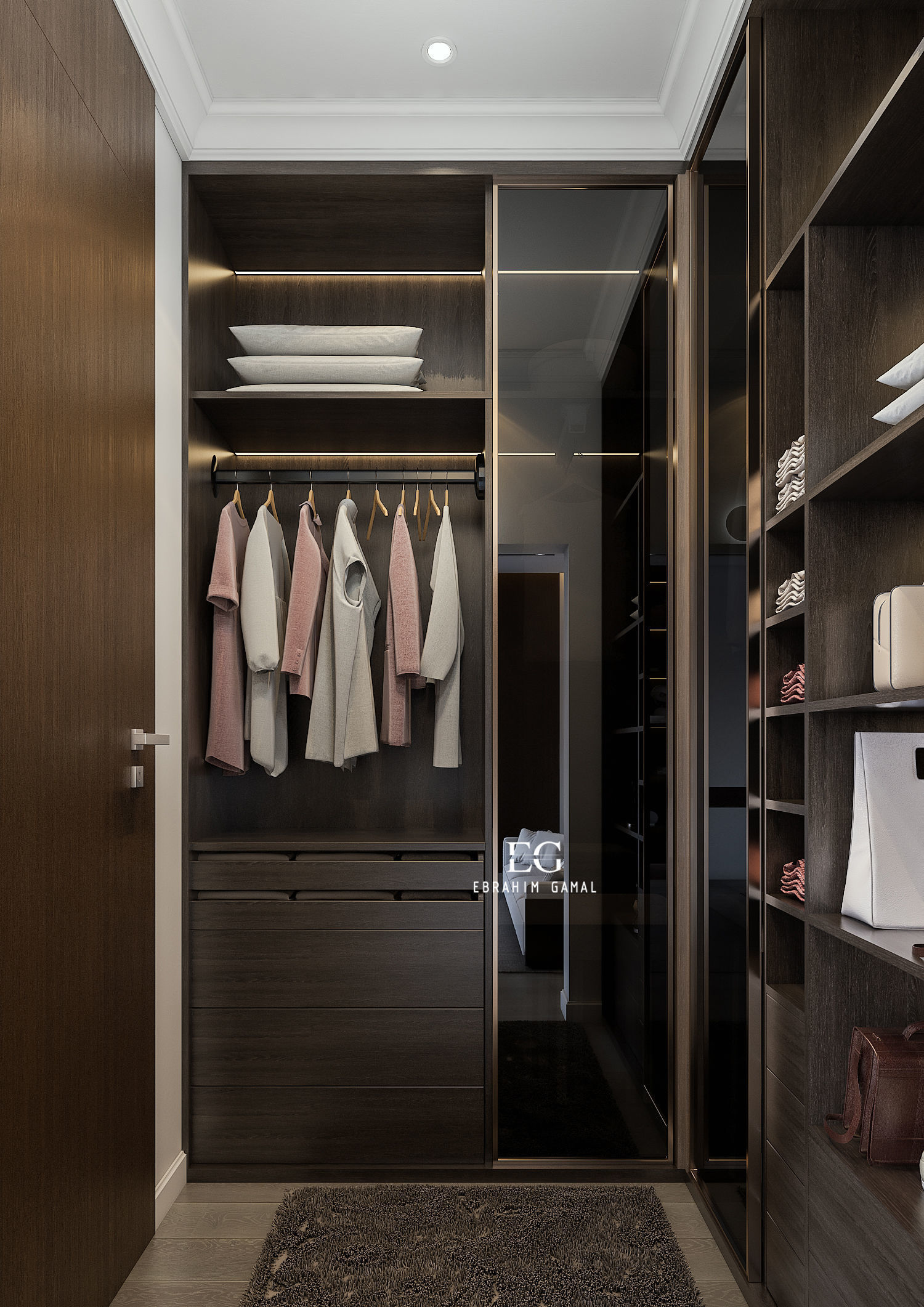 Modern Master Bedroom 3D model_8