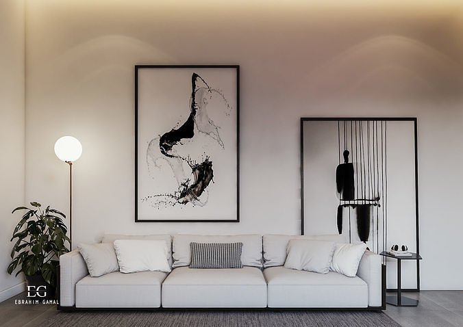 Modern Master Bedroom 3D model 5