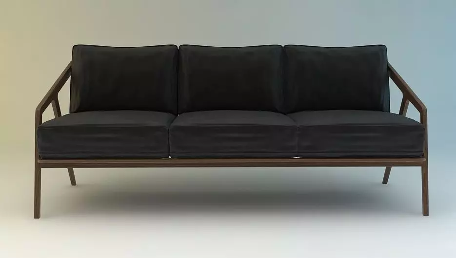 Sofa Design Katakana 3D model_0