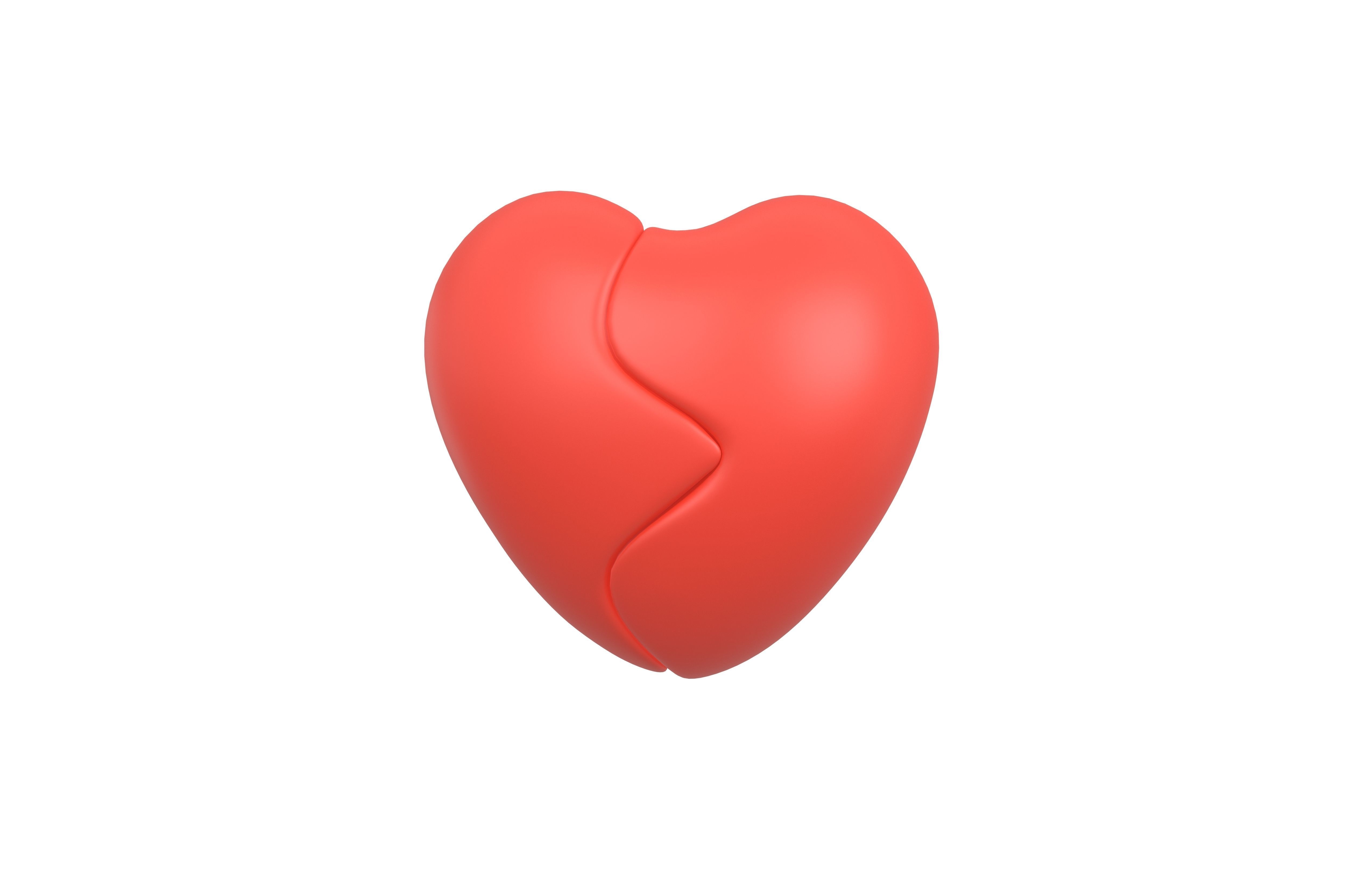 Broken Heart Pack 01 Low-poly 3D model_2