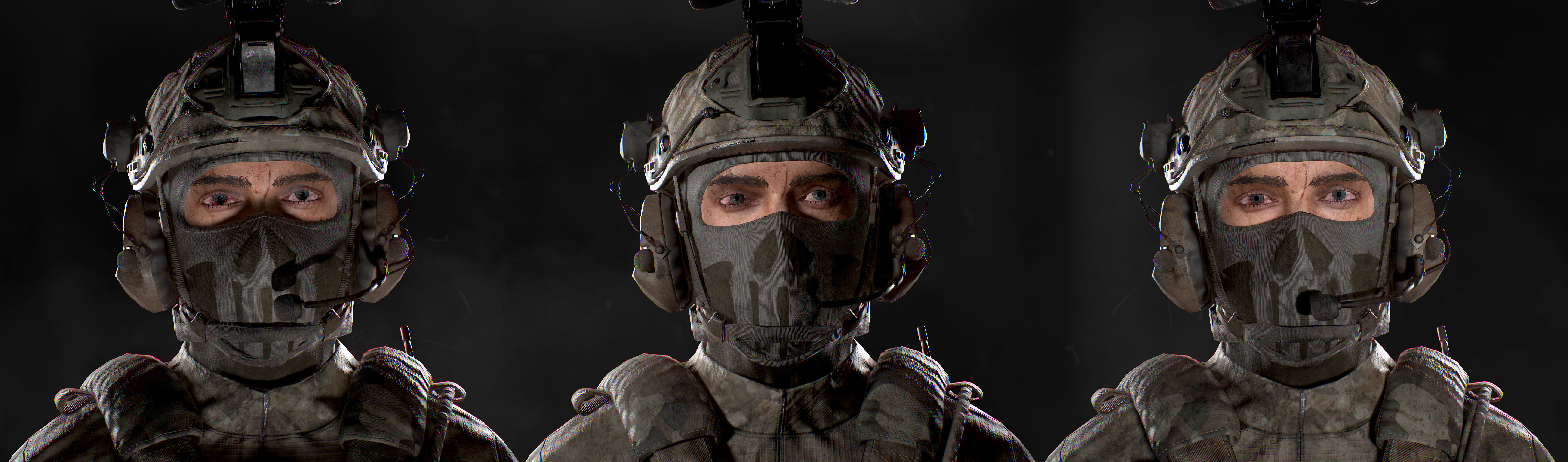 US SOF Soldier Low-poly 3D model_10